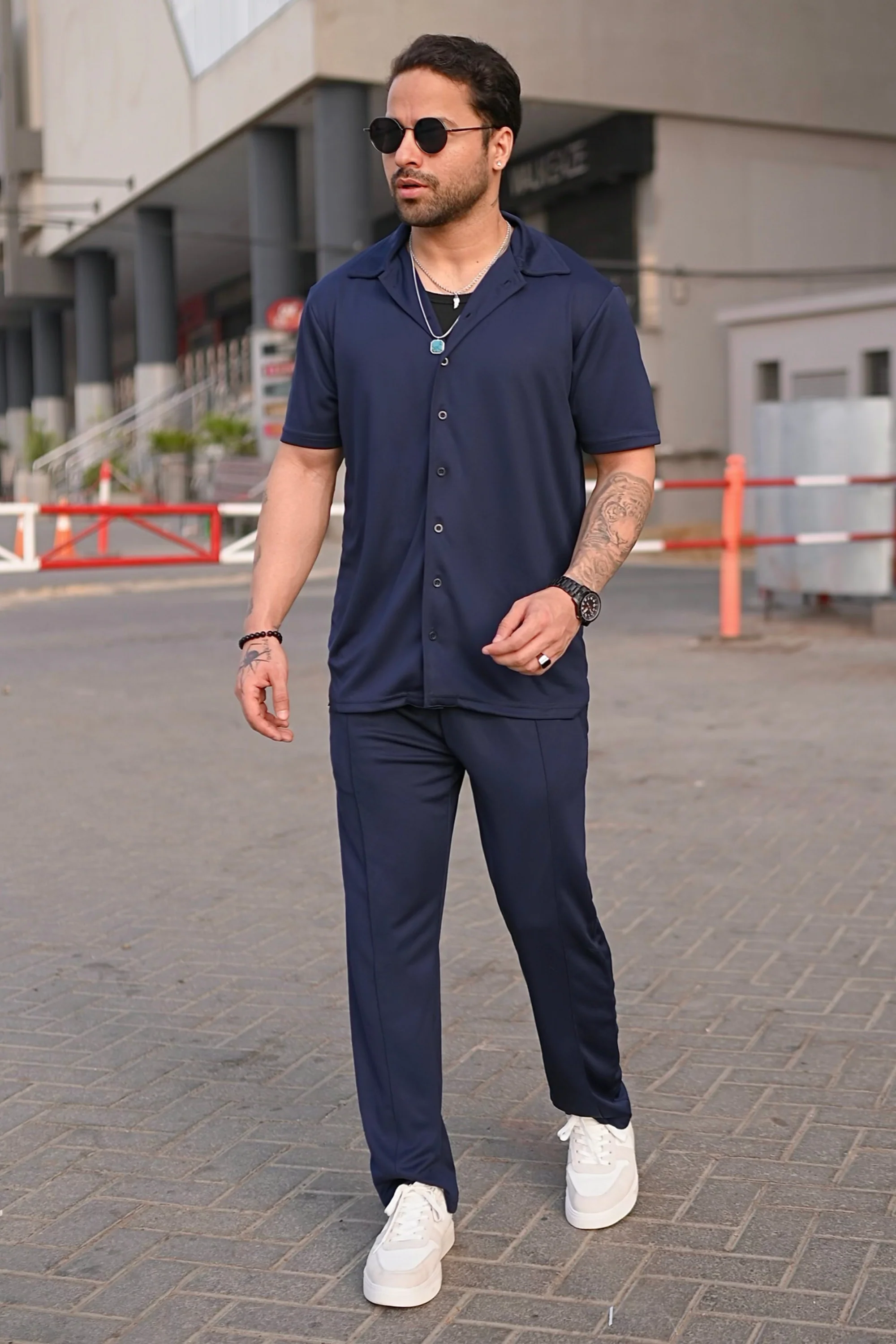 SPD Navy Button Up Set - Image 2