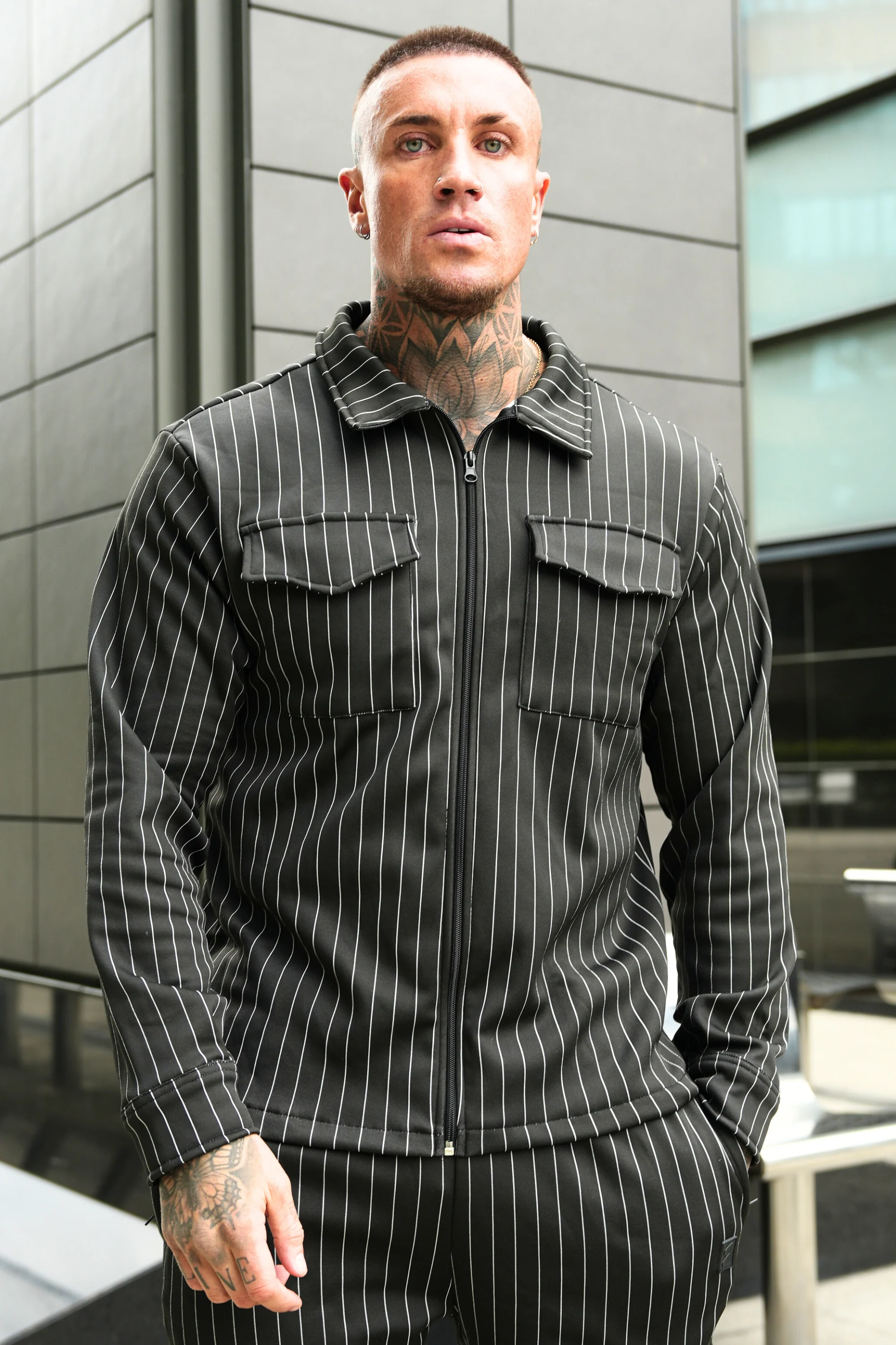 Speed Black Line Tracksuit - Image 2